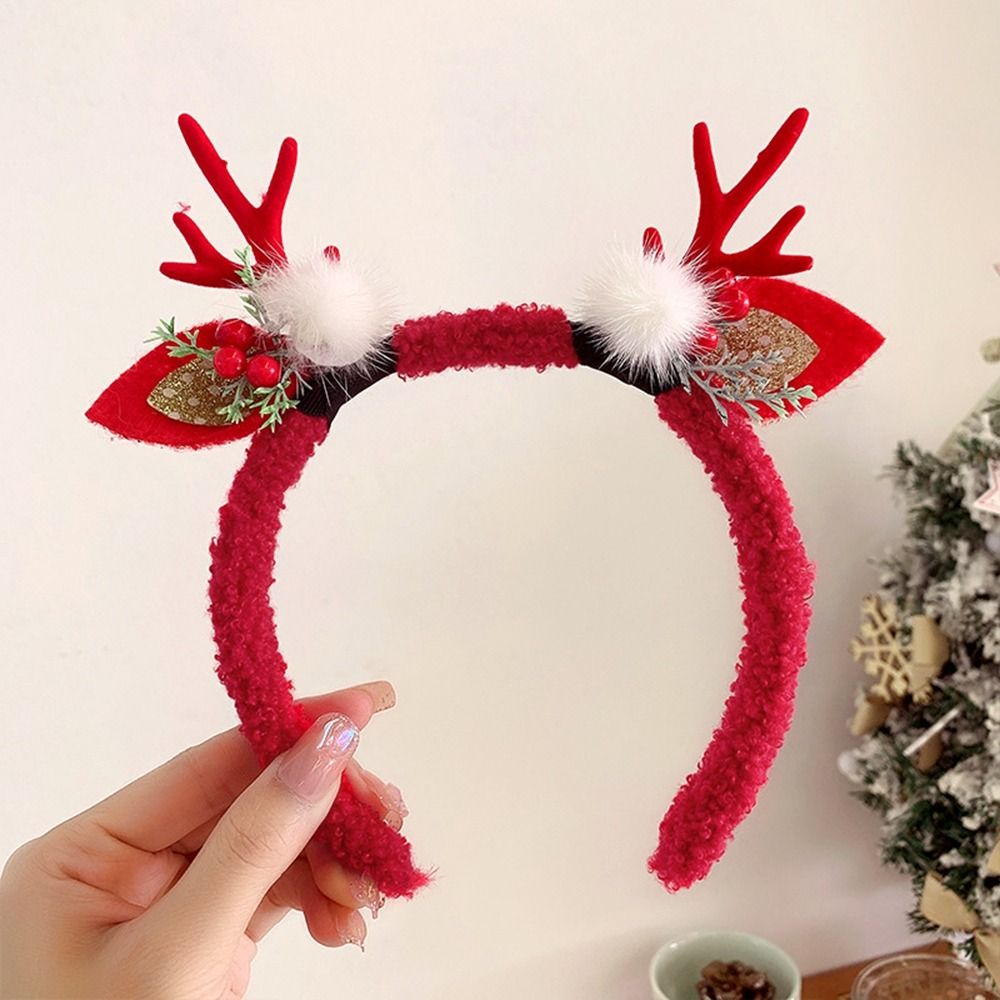 Reindeer Antlers Headband - Sevimli Noel Süsü Noel Taç Bandı