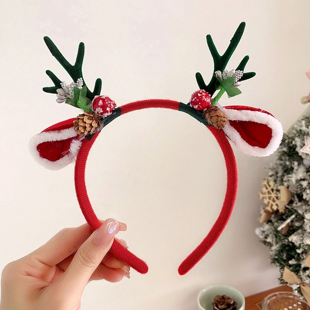 Reindeer Antlers Headband - Noel Süslemesi Noel Bandı Elf Geyik
