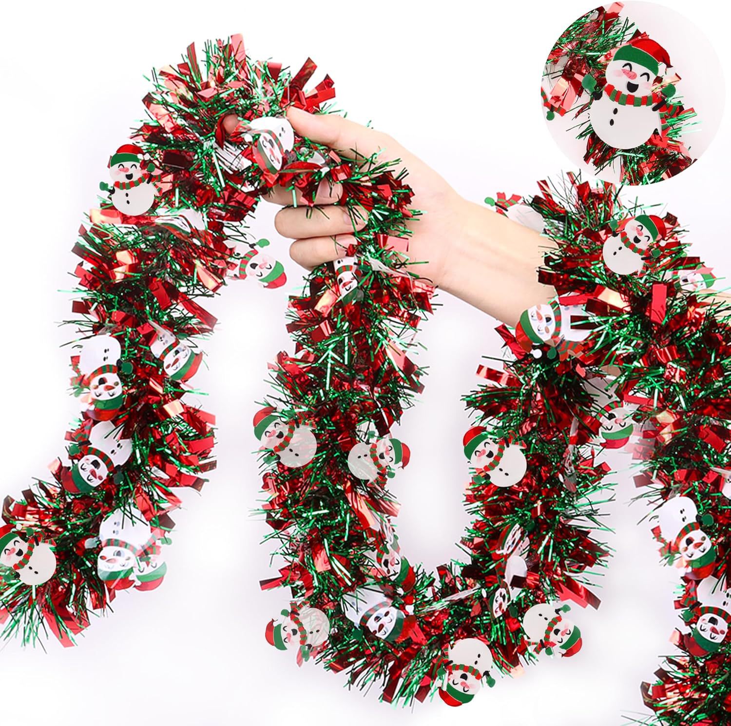 2 adet kış tatili kardan adam  - Tinsel Garland Decoration incelemesi ve fiyatı