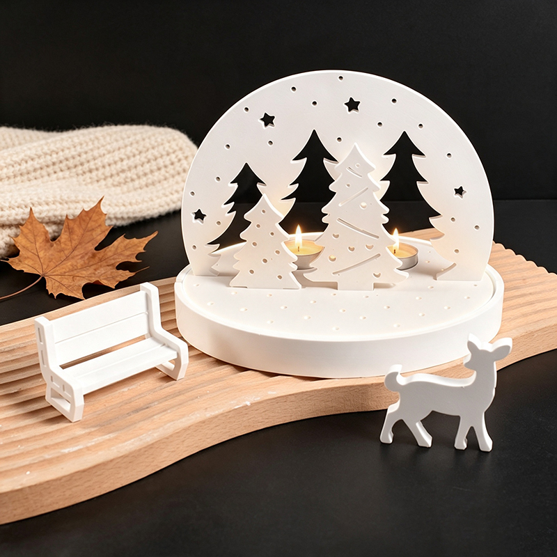 Noel Geyiği Tealight Mumluk Si - Holiday Candle Set incelemesi ve fiyatı